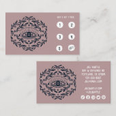 Mystisch oogje en Roos wijnstokken Magisch Boho So Klantenkaartje (Voorkant / Achterkant)