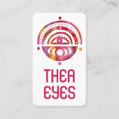 Mystisch Oogoog Magische Elegant Boho Waterverf Visitekaartje (Voorkant)