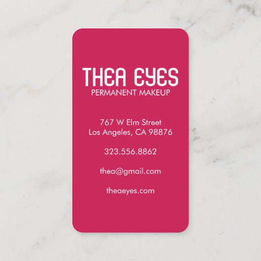 Mystisch Oogoog Magische Elegant Boho Waterverf Visitekaartje (Achterkant)