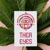 Mystisch Oogoog Magische Elegant Boho Waterverf Visitekaartje