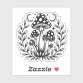 Mystisch Paddenstoelenbos Sticker (Vel)