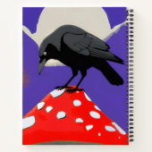 Mystisch raven spiral notebook notitieboek (Achterkant)