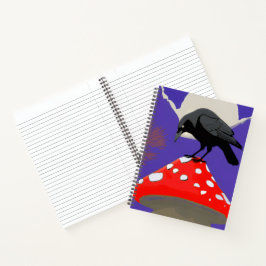 Mystisch raven spiral notebook notitieboek
