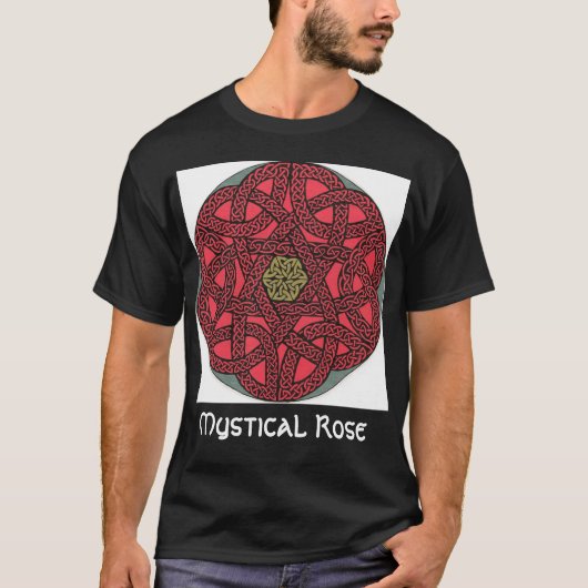 Mystisch Roos shirt (donker) (Voorkant)