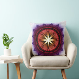 Mystisch symbolisch fractal patroon kussen