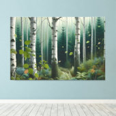 Mystisch Woud Canvas Afdruk (Insitu (Houten vloer))