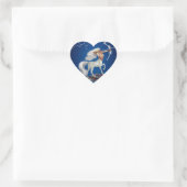 Mystische Boogschutter Hart Sticker (Tas)