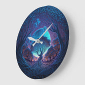 Mystische boom van de wortels Lit door Grote Mon Grote Klok (Hoek)