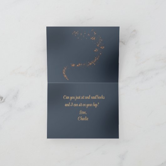 Mystische halloween Kaart uit de kat (Binnen)