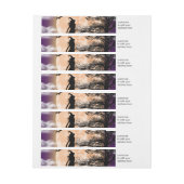 Mystische heks, zwarte kat, volle maan (Vel)