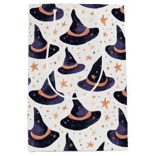 Mystische Heksenhoed & Sterren Halloween  Medium Cadeauzakje