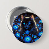 Mystische Katze Ronde Button 7,6 Cm (Voorkant /achterkant)