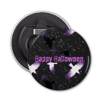 Mystische koeien button flesopener