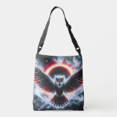 Mystische Kosmische Hemelse Uil Crossbody Tas (Achterkant)