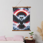 Mystische Kosmische Hemelse Uil Hangend Wandkleed (Slaapkamer)