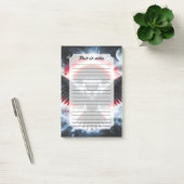 Mystische Kosmische Hemelse Uil Post-it® Notes (Kantoor)
