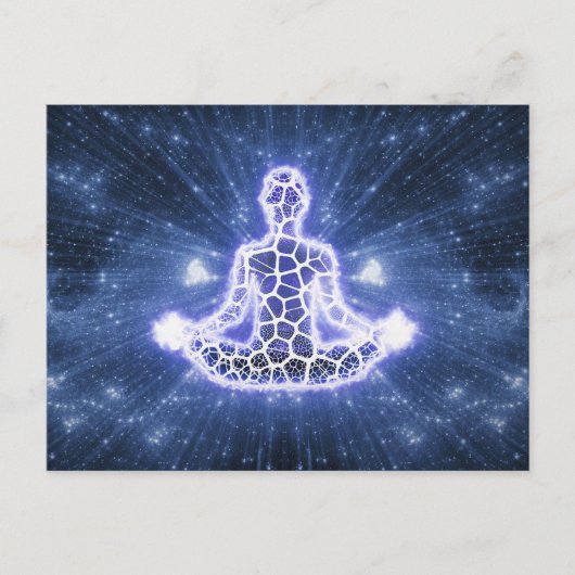 Mystische metafysische Meditatie Levitatie Briefkaart (Voorkant)
