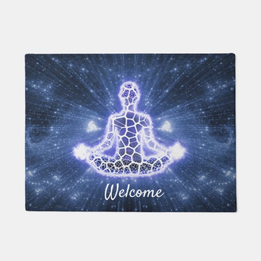 Mystische metafysische Meditatie Levitatie Deurmat (Voorkant)
