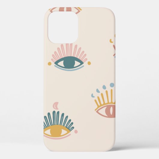 Mystische ogen naadloos patroon, mystieke achtergr Case-Mate iPhone case (Achterkant)