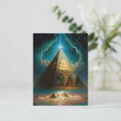 Mystische piramide Visionary Art Briefkaart (Staand voorkant)