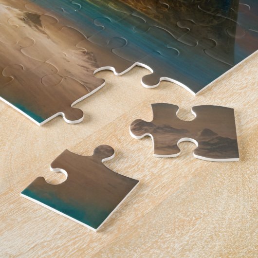 Mystische piramide Visionary Art Legpuzzel (Zijkant)