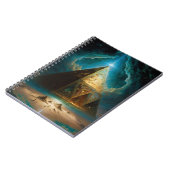 Mystische piramide Visionary Art Notitieboek (Linkerzijde)