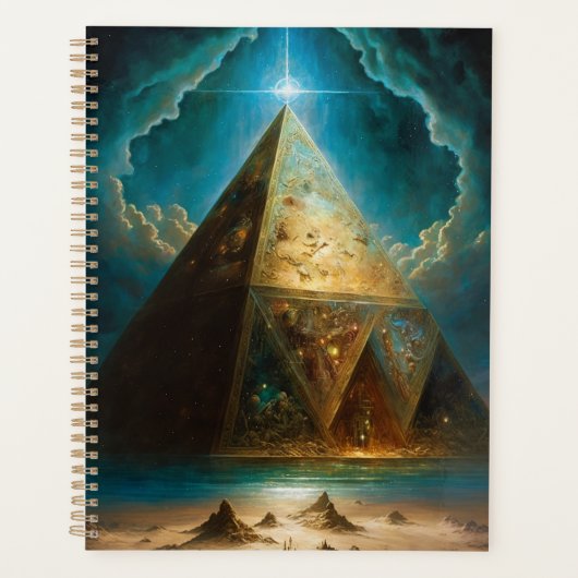 Mystische piramide Visionary Art Planner (Voorkant)