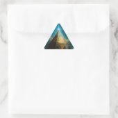 Mystische piramide Visionary Art Sticker (Tas)