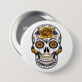 Mystische schedel ronde button 7,6 cm (Voorkant /achterkant)