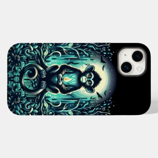 Mystische Singe in het Enchanted Forest Case-Mate iPhone Case (Achterkant (horizontaal))