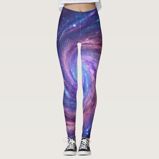 Mystische Spiraalstelselwerveling Leggings (Voorkant)