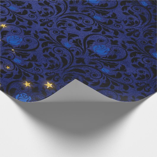 Mystische sterren cadeaupapier (Hoek)