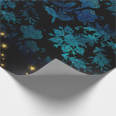 Mystische sterren cadeaupapier (Hoek)