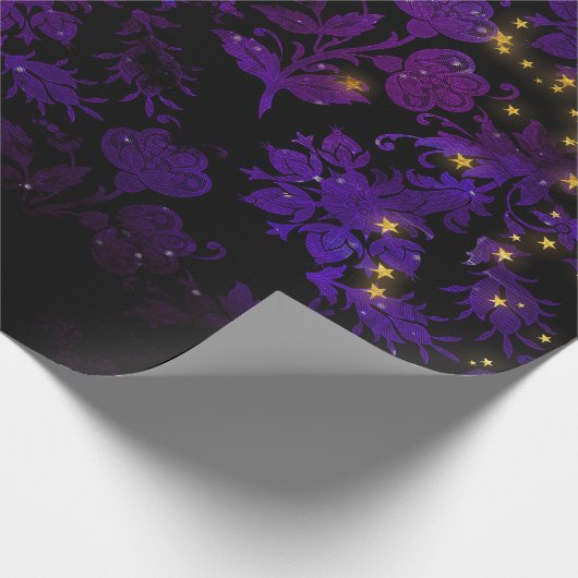 Mystische sterren cadeaupapier (Hoek)