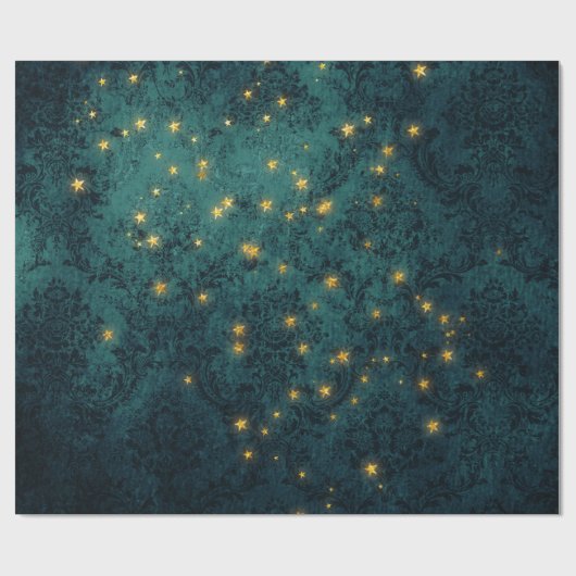 Mystische sterren cadeaupapier (Vlak)