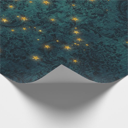 Mystische sterren cadeaupapier (Hoek)
