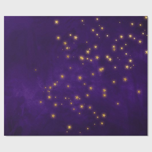 Mystische sterren cadeaupapier (Vlak)