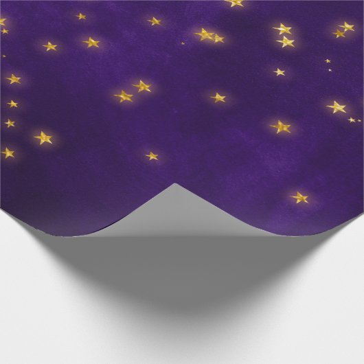 Mystische sterren cadeaupapier (Hoek)