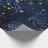 Mystische sterren cadeaupapier (Hoek)