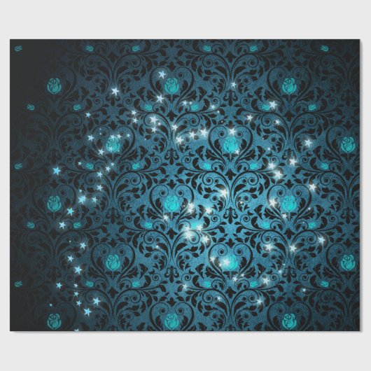 Mystische sterren cadeaupapier (Vlak)