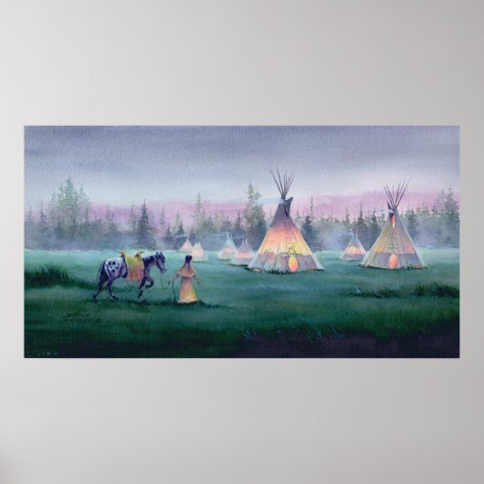 MYSTISCHE TIPI door SHARON SHARPE Poster (Voorkant)