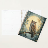 Mystische Uil Maneschijn Bos Kunst | Bosuil Planner (Display)