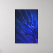 Mystische vleugels met diepblauwe veren canvas afdruk (Voorkant)