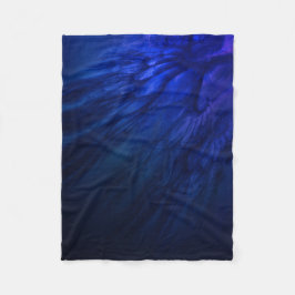 Mystische vleugels met diepblauwe veren fleece deken