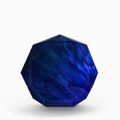 Mystische vleugels met diepblauwe veren fotoblokken (Voorkant)