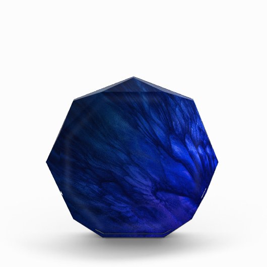 Mystische vleugels met diepblauwe veren fotoblokken (Voorkant)