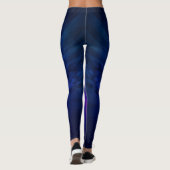 Mystische vleugels met diepblauwe veren leggings (Achterkant)