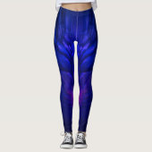 Mystische vleugels met diepblauwe veren leggings (Voorkant)