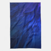 Mystische vleugels met diepblauwe veren theedoek (Verticaal)