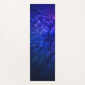 Mystische vleugels met diepblauwe veren yogamat (Voorkant)